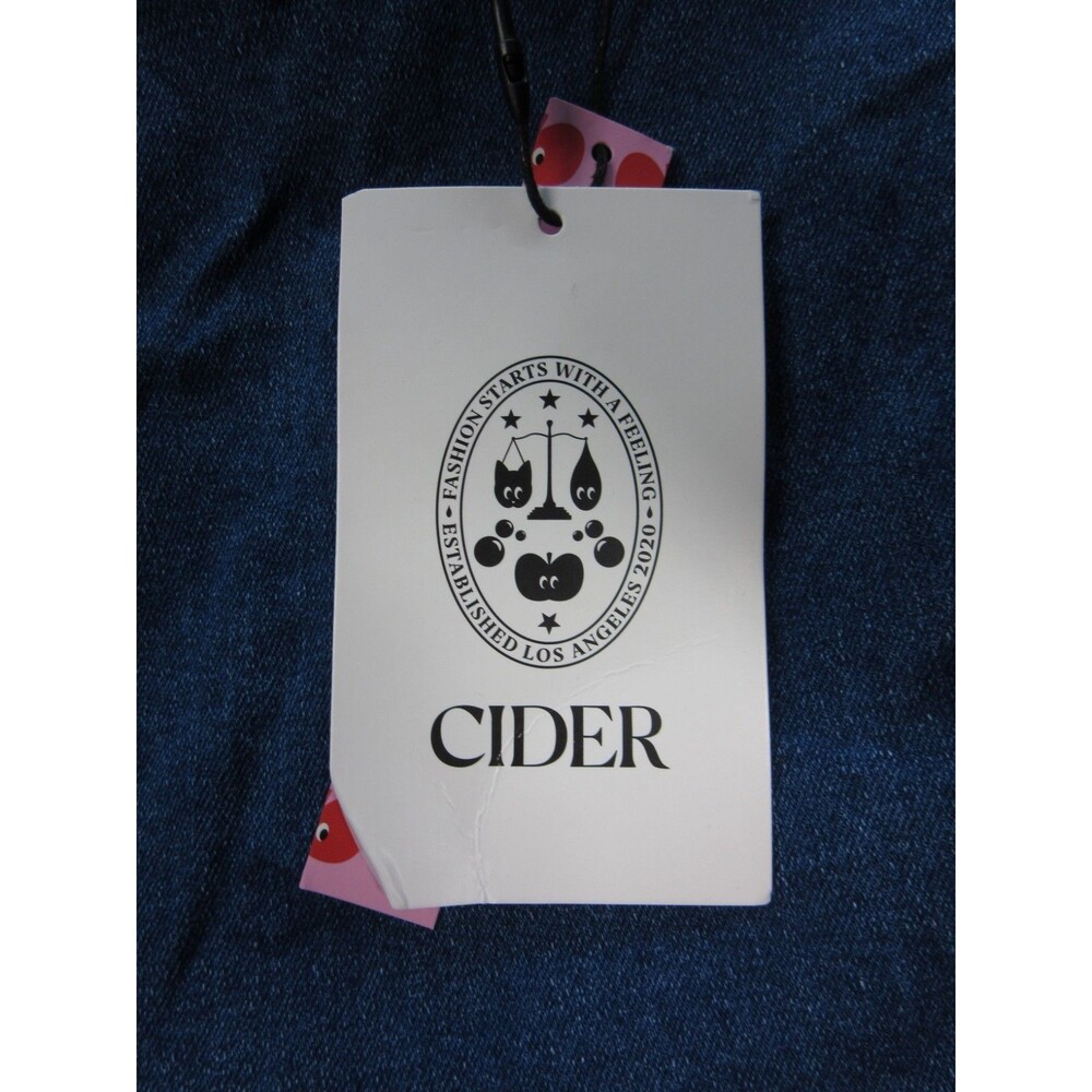 Cider Mini Dress Womens Size. 2XL Blue Denim Sleeveless w/ Back Zipper - Picture 8 of 12